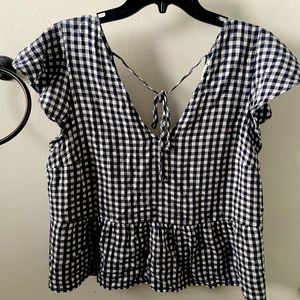 Abercrombie Gingham Blouse